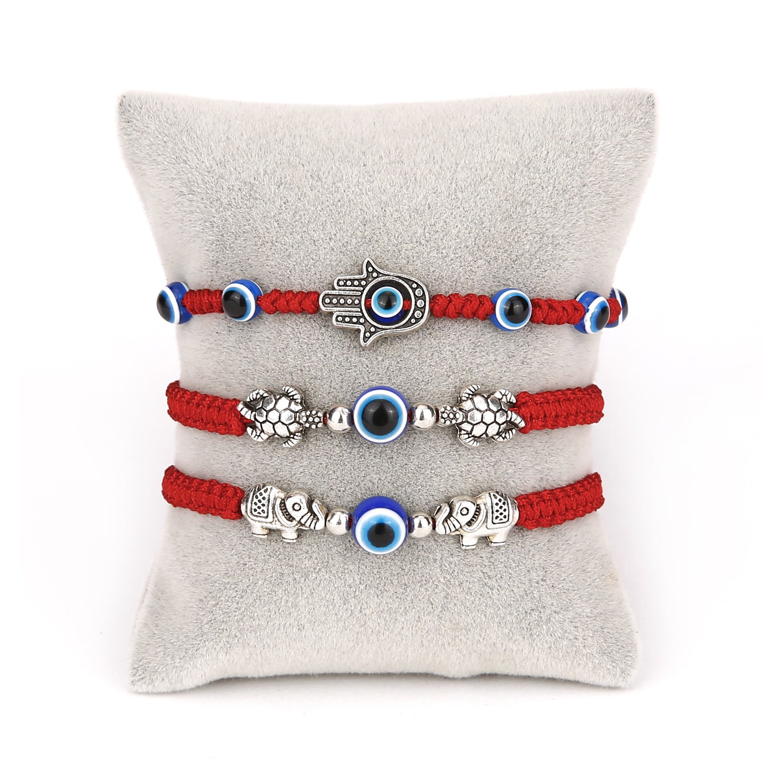 Wholesale Devil's Eye Red Rope Braided Adjustable Bracelet